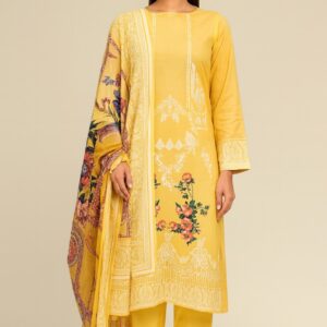 Ferdous Lawn Pure Cotton Three Piece - TP1001