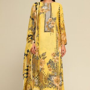 Ferdous Lawn Pure Cotton Three Piece - TP1002