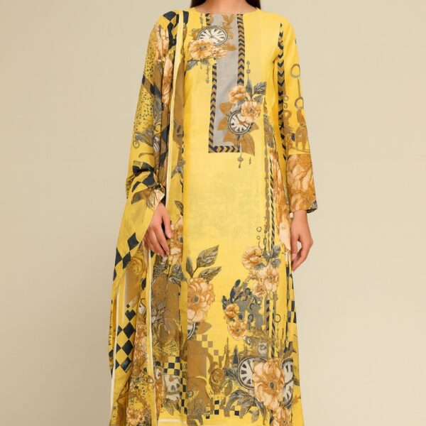Ferdous Lawn Pure Cotton Three Piece - TP1002