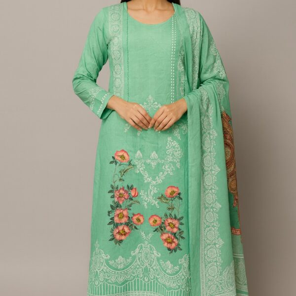 Ferdous Lawn Pure Cotton Three Piece - TP1003