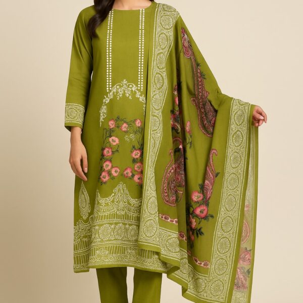 Ferdous Lawn Pure Cotton Three Piece - TP1005