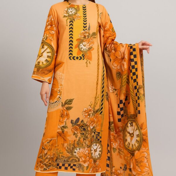 Ferdous Lawn Pure Cotton Three Piece - TP1006