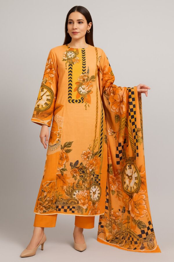 Ferdous Lawn Pure Cotton Three Piece - TP1006