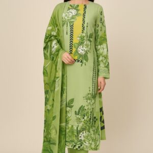 Ferdous Lawn Pure Cotton Three Piece - TP1007