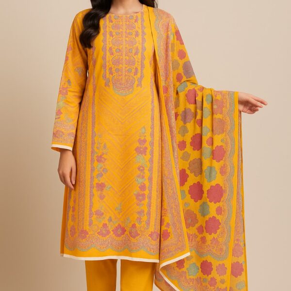 Ferdous Lawn Pure Cotton Three Piece - TP1008