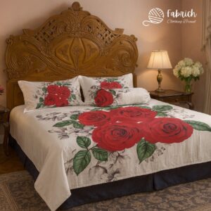 (RTP) Twill -Panel Fabric Bedsheet - BS1009
