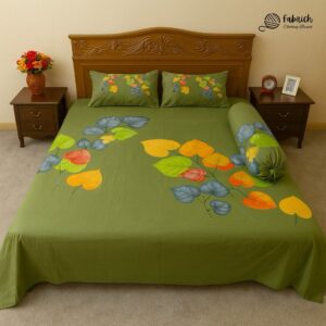 (RTP) Twill -Panel Fabric Bedsheet - BS1010