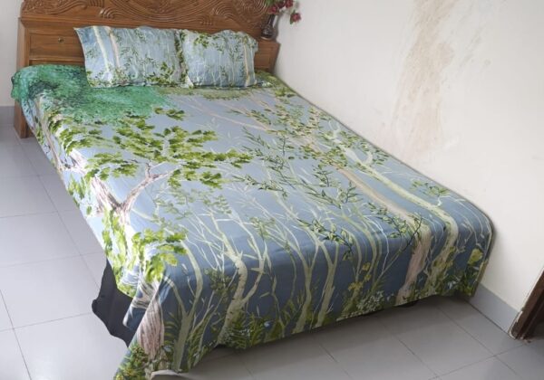 (RTP) Twill -Panel Fabric Bedsheet - BS1011 - Image 3