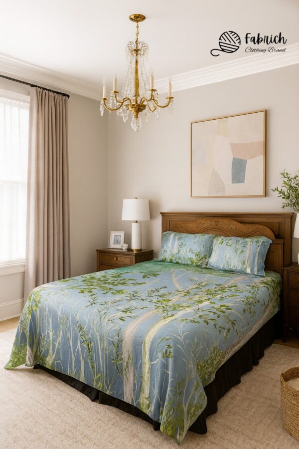 (RTP) Twill -Panel Fabric Bedsheet - BS1011