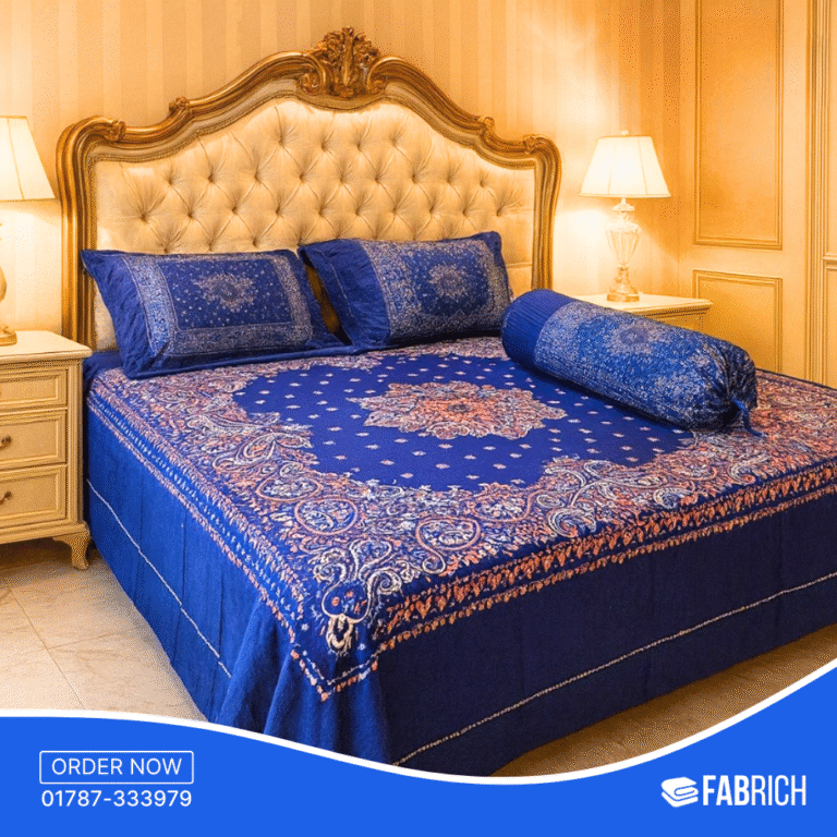 Twill -Panel Fabric Bedsheet – BS1008