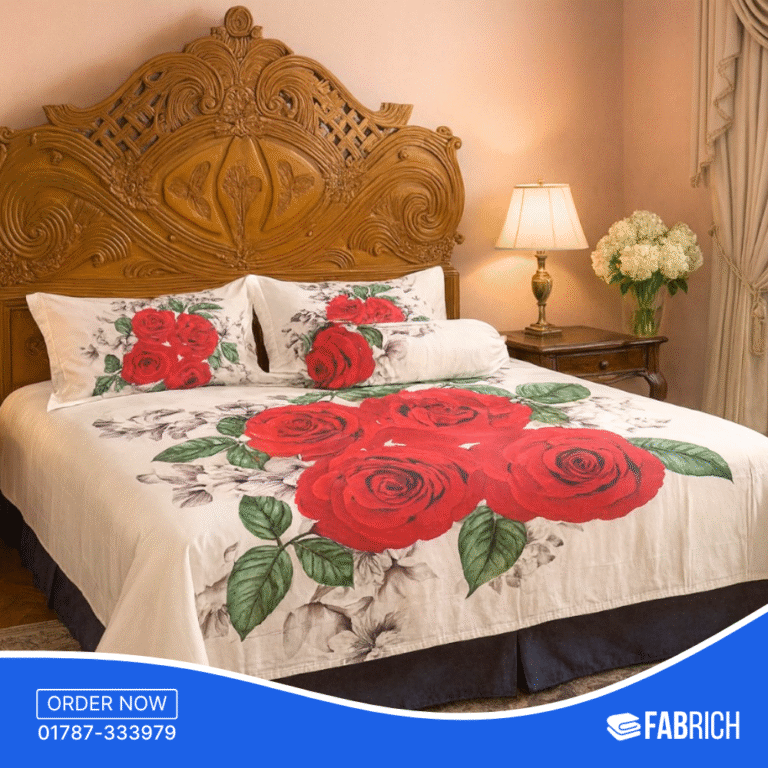 Twill -Panel Fabric Bedsheet – BS1009