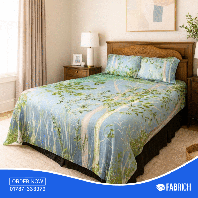 Twill -Panel Fabric Bedsheet – BS1011